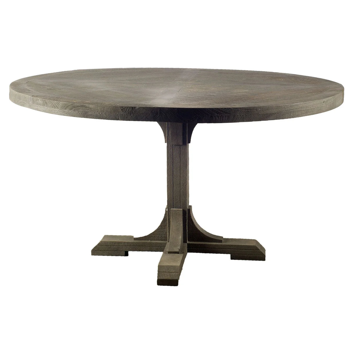 Barrett Round Dining Table Brown Wood | Round
