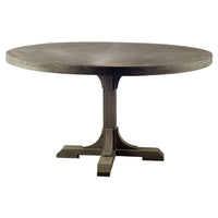 Barrett Round Dining Table Brown Wood | Round