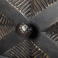 Hogarth Coffee Table Brown Wood | Silver Metal