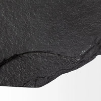 Pinera Coffee Table Black Slate | Silver Iron