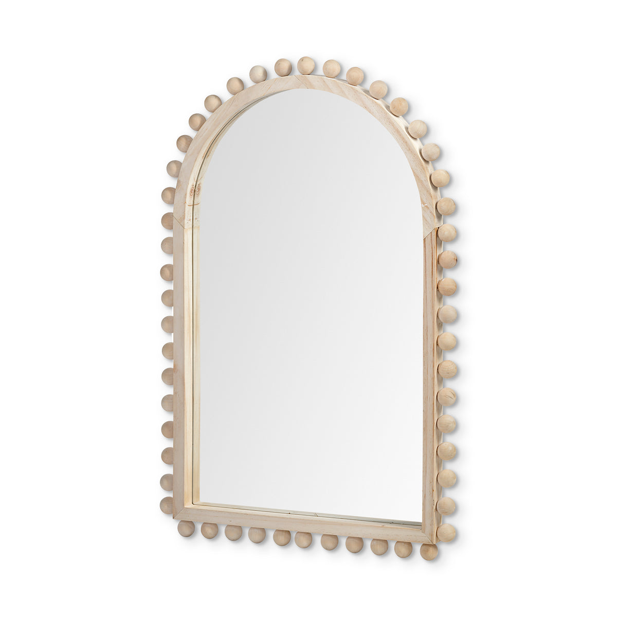 Leeds Black Wood Arch Frame Mirror