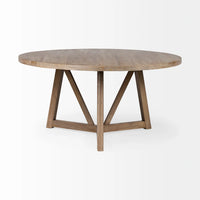Legolas Dining Table Brown Wood | Round