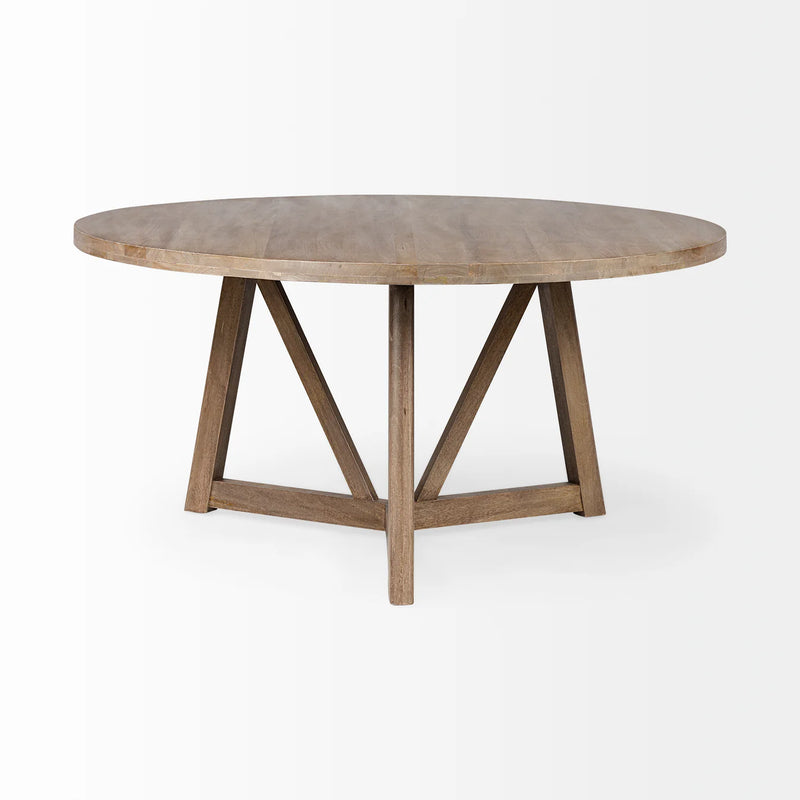 Legolas Dining Table Brown Wood | Round
