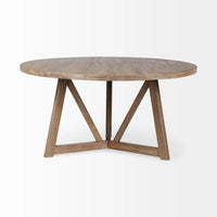 Legolas Dining Table Brown Wood | Round