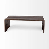 San Andreas Coffee Table Dark Brown Wood
