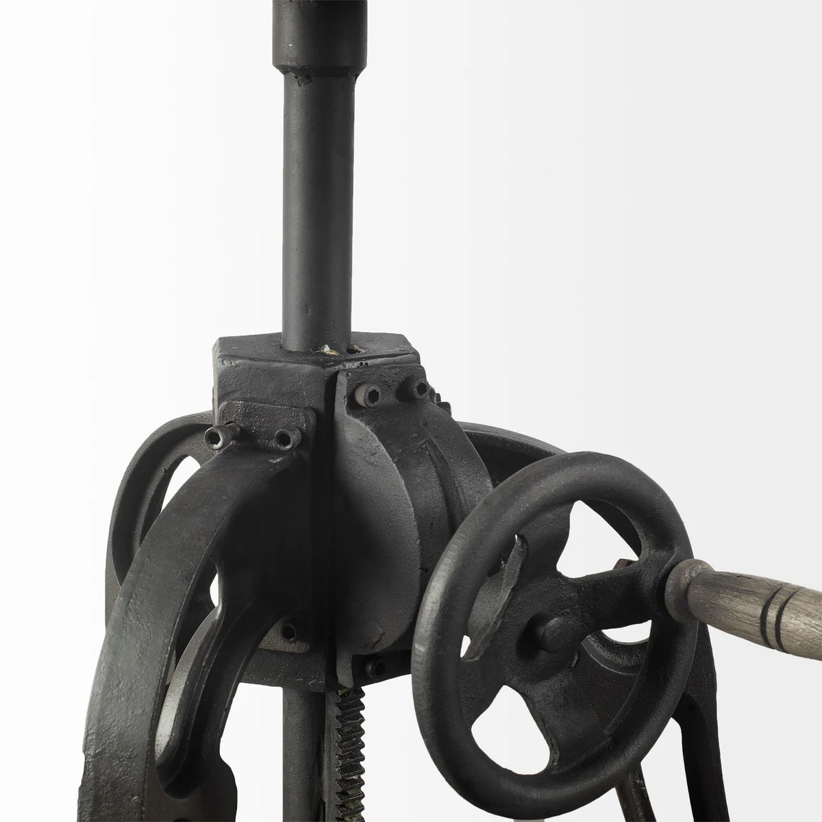 Emslie Dining Table White Marble | Black Metal