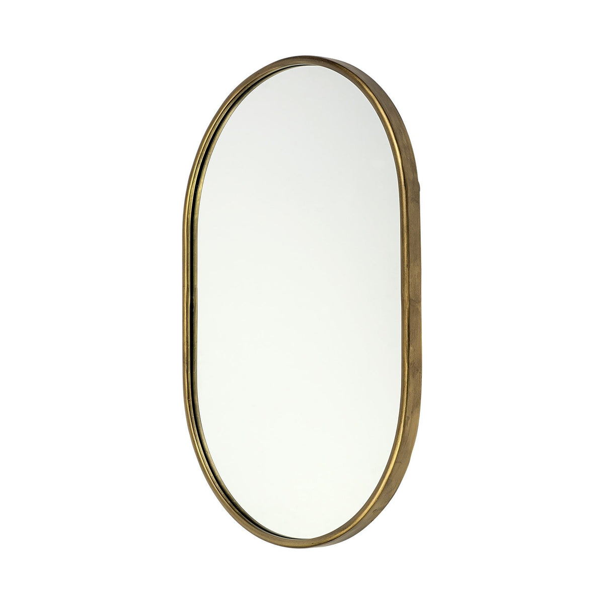 Sylvia II 24"x35" Oval Black Metal Frame Mirror
