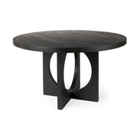 Liesl Dining Table Black Wood