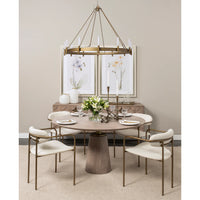 Maxwell Dining Table Light Brown Wood