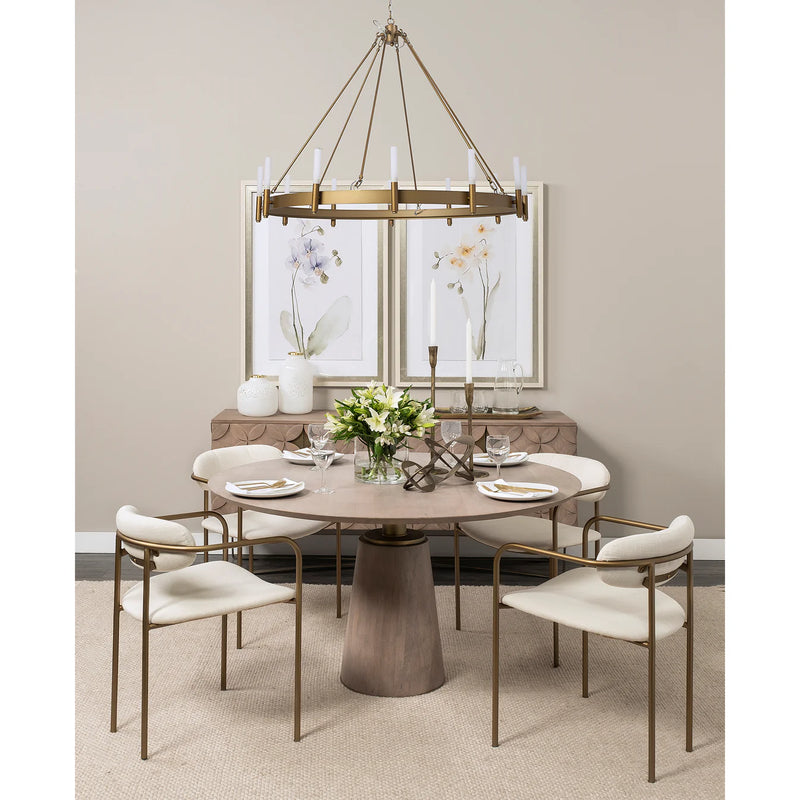 Maxwell Dining Table Light Brown Wood