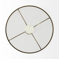 Jacinta Coffee Table Glass & Marble | Gold Metal