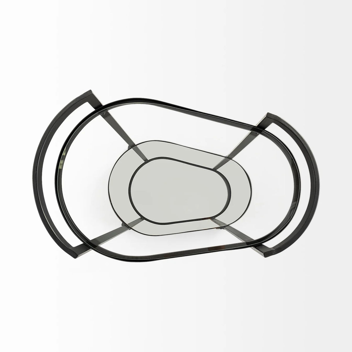 Eleonore Bar Cart Black Metal | Glass