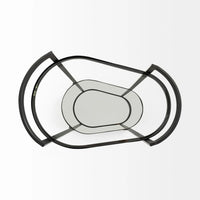 Eleonore Bar Cart Black Metal | Glass