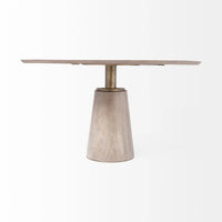Maxwell Dining Table Light Brown Wood