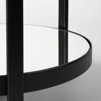 Eleonore Bar Cart Black Metal | Glass