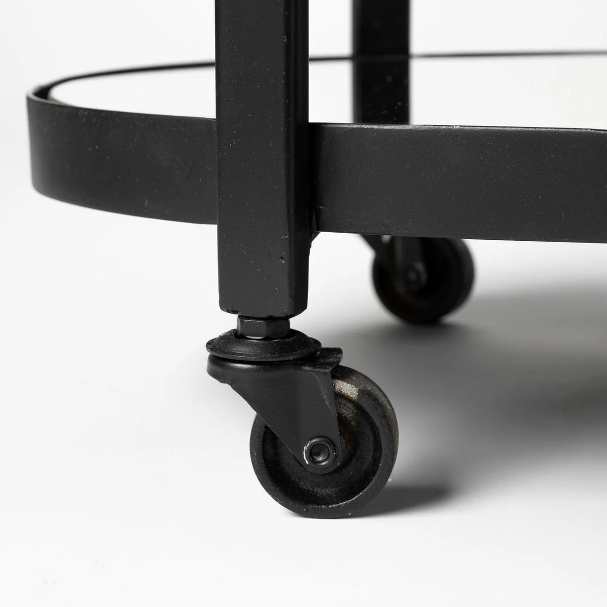 Eleonore Bar Cart Black Metal | Glass