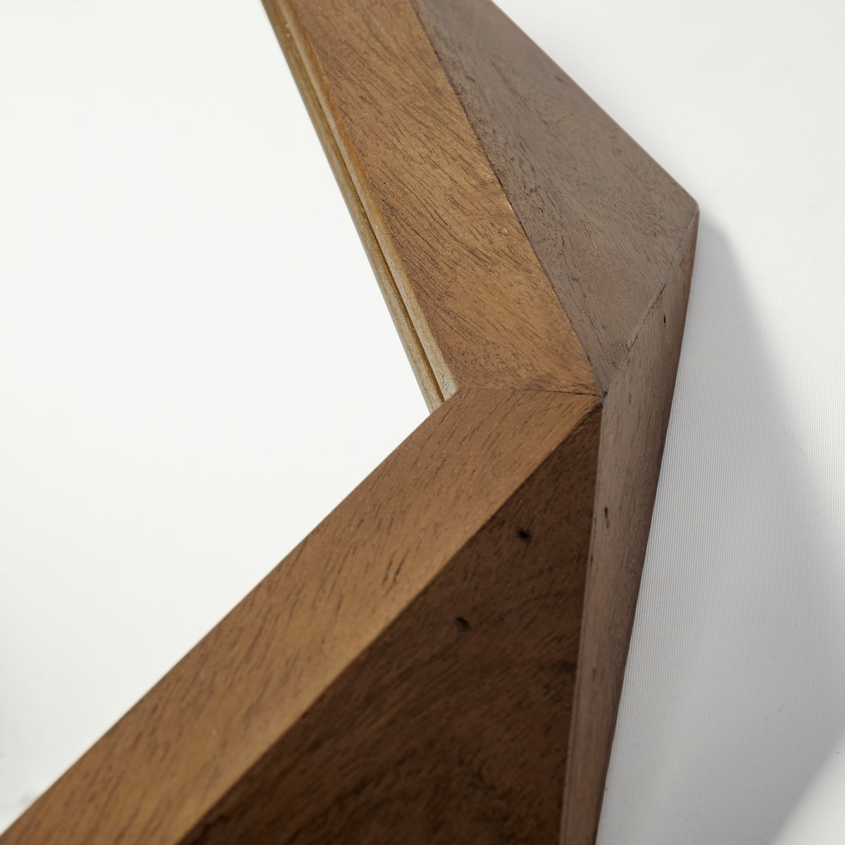 Aramis II 41L x 41H Octagon Wood Frame Wall Mirror