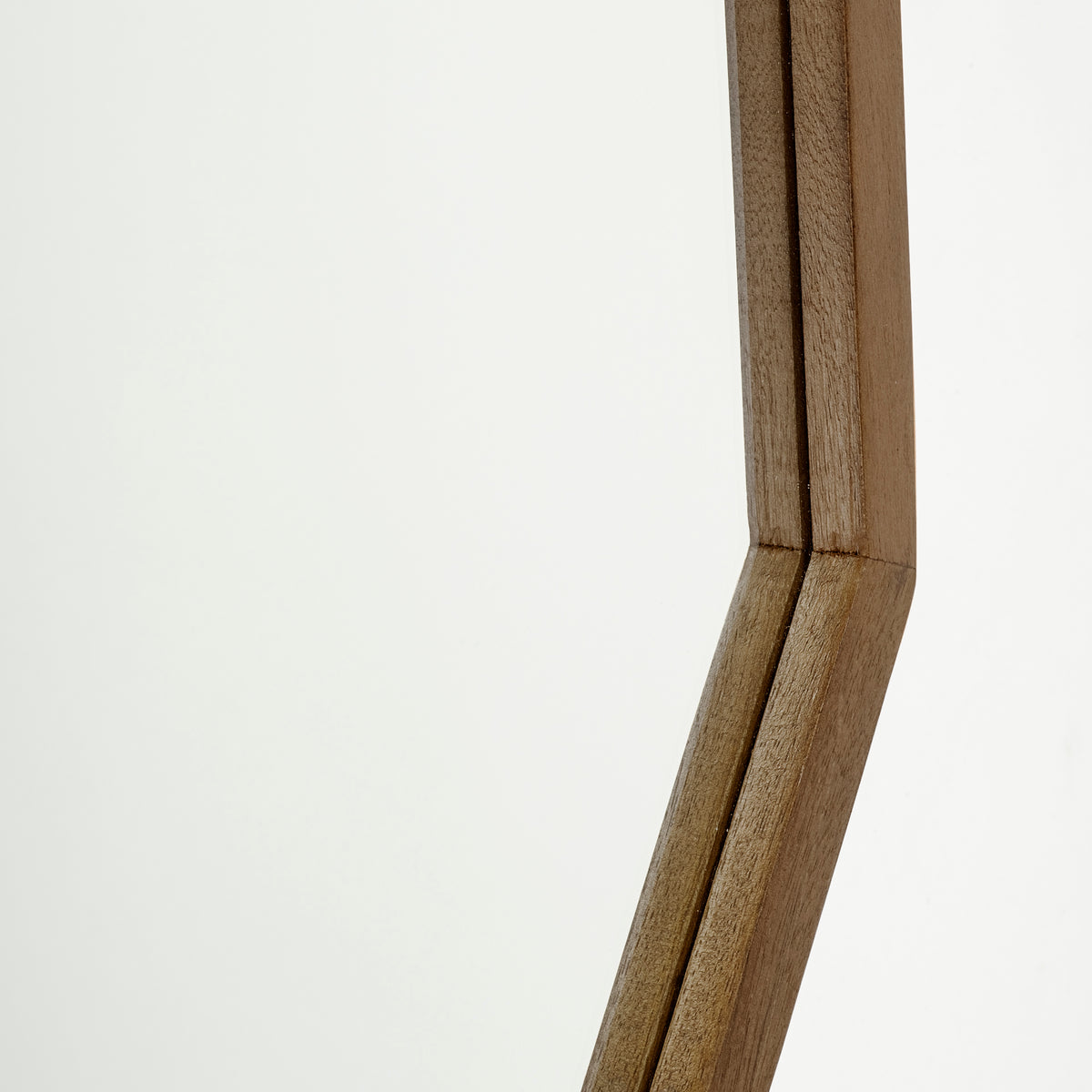 Aramis II 41L x 41H Octagon Wood Frame Wall Mirror