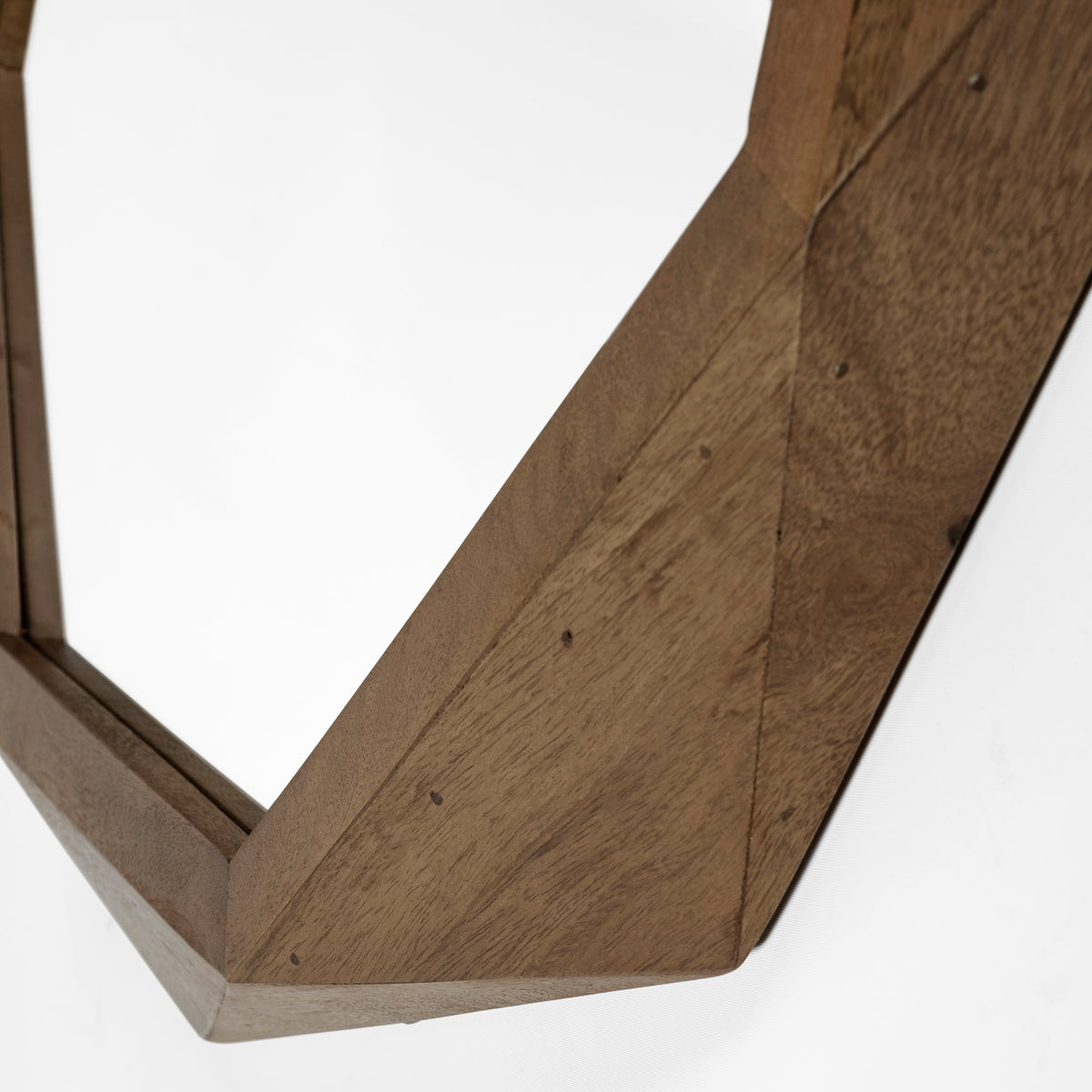 Aramis II 41L x 41H Octagon Wood Frame Wall Mirror