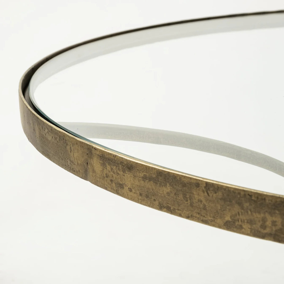 Jacinta Coffee Table Glass & Marble | Gold Metal