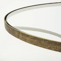 Jacinta Coffee Table Glass & Marble | Gold Metal