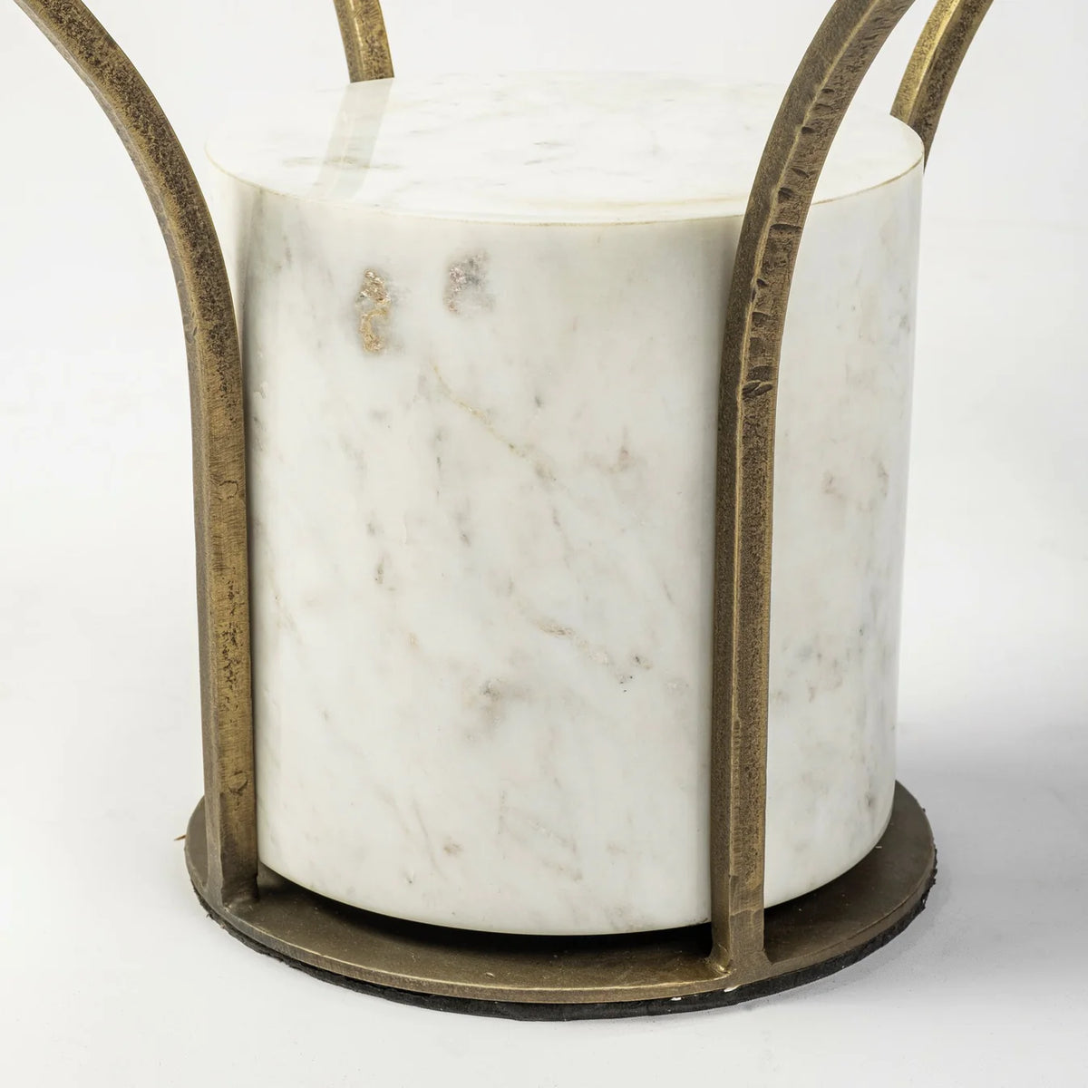 Jacinta Coffee Table Glass & Marble | Gold Metal
