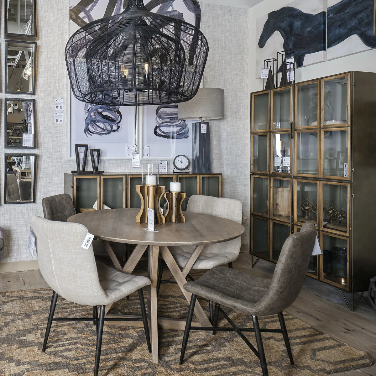 Jennings Dining Table Light Brown Wood