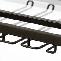 Chriselle Bar Cart Black Metal | Glass