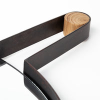 Collie Black Metal Frame Mirror