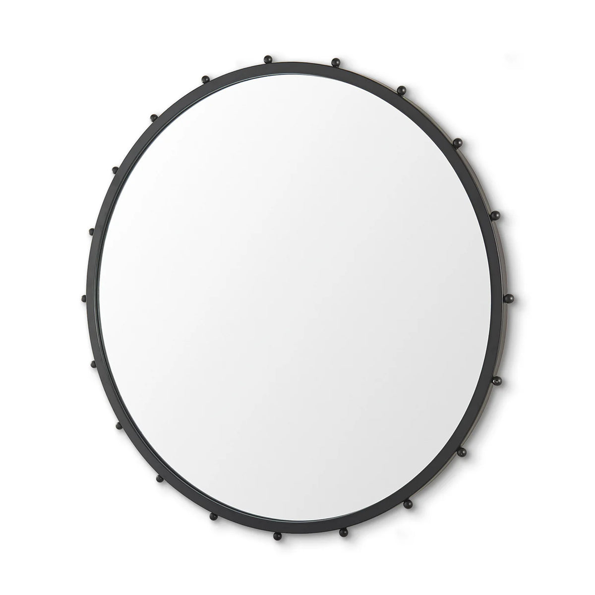 Elena Wall Mirror Black Metal | 44"