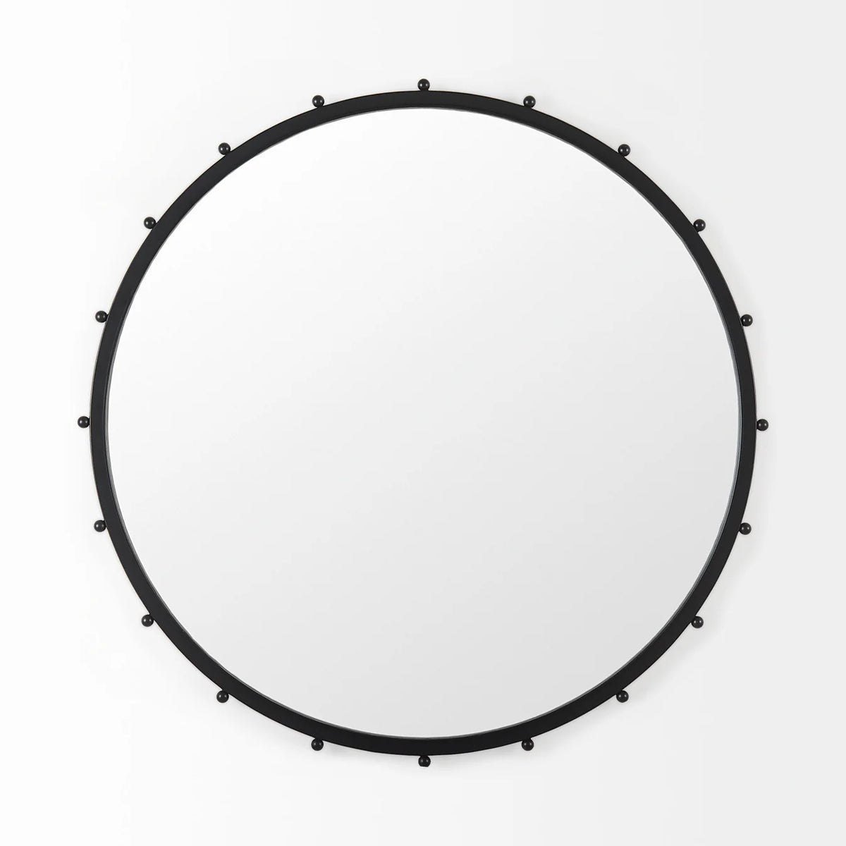 Elena Wall Mirror Black Metal | 44"
