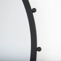 Elena Wall Mirror Black Metal | 44"