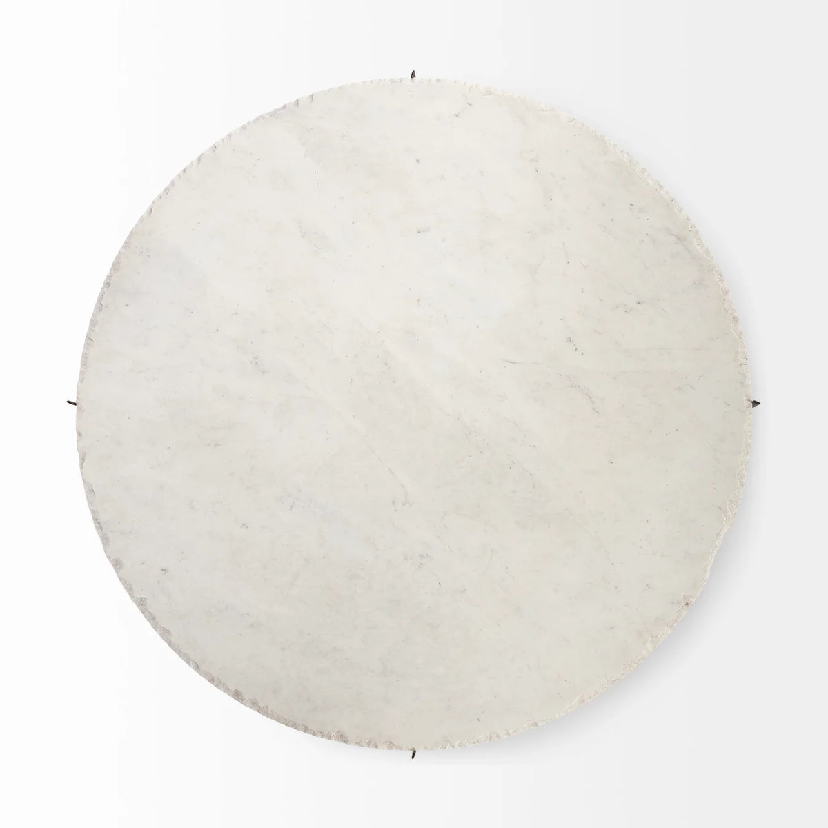 Reinhold Round Coffee Table White Marble | Gold Metal | Round
