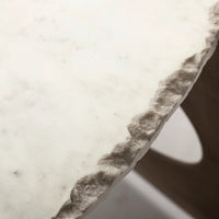 Reinhold Round Coffee Table White Marble | Gold Metal | Round