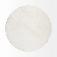 Reinhold Round Coffee Table White Marble | Gold Metal | Round