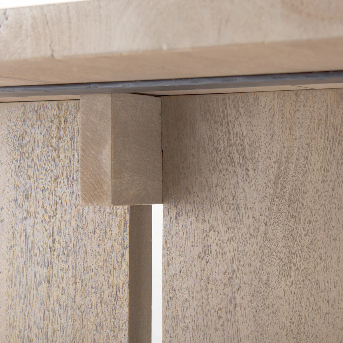 Aida Dining Table Light Gray Wood