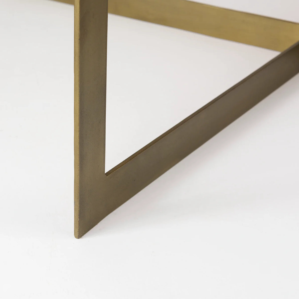 Faye Coffee Table Beige Wood | Gold Metal
