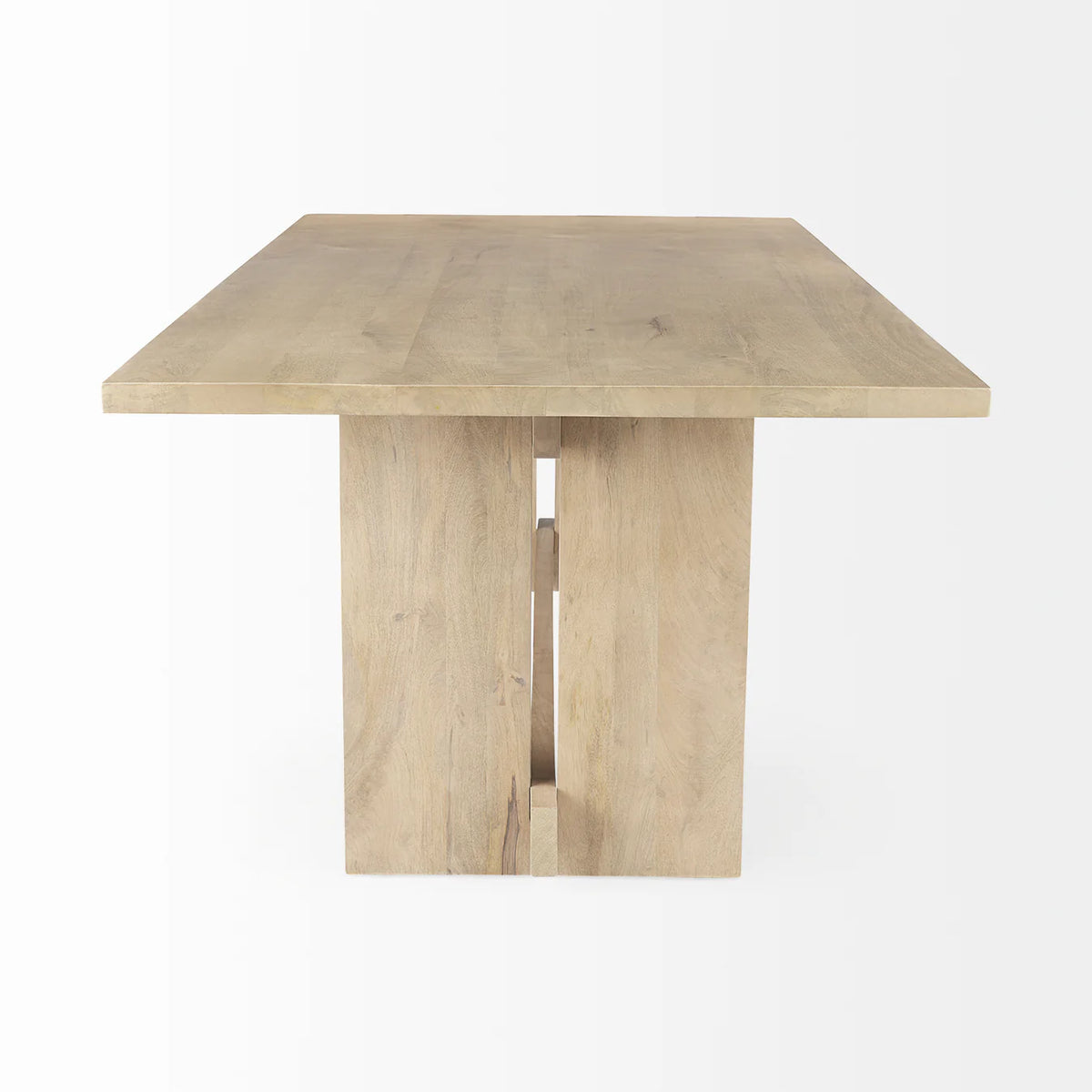 Aida Dining Table Light Brown Wood