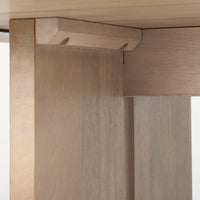 Aida Dining Table Light Brown Wood