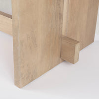 Aida Dining Table Light Brown Wood