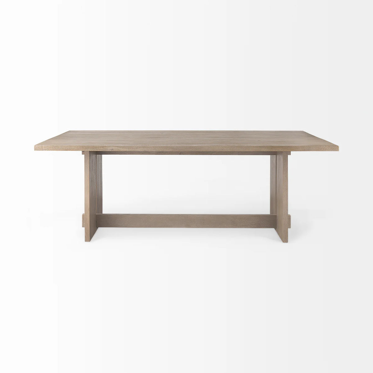 Aida Dining Table Light Gray Wood