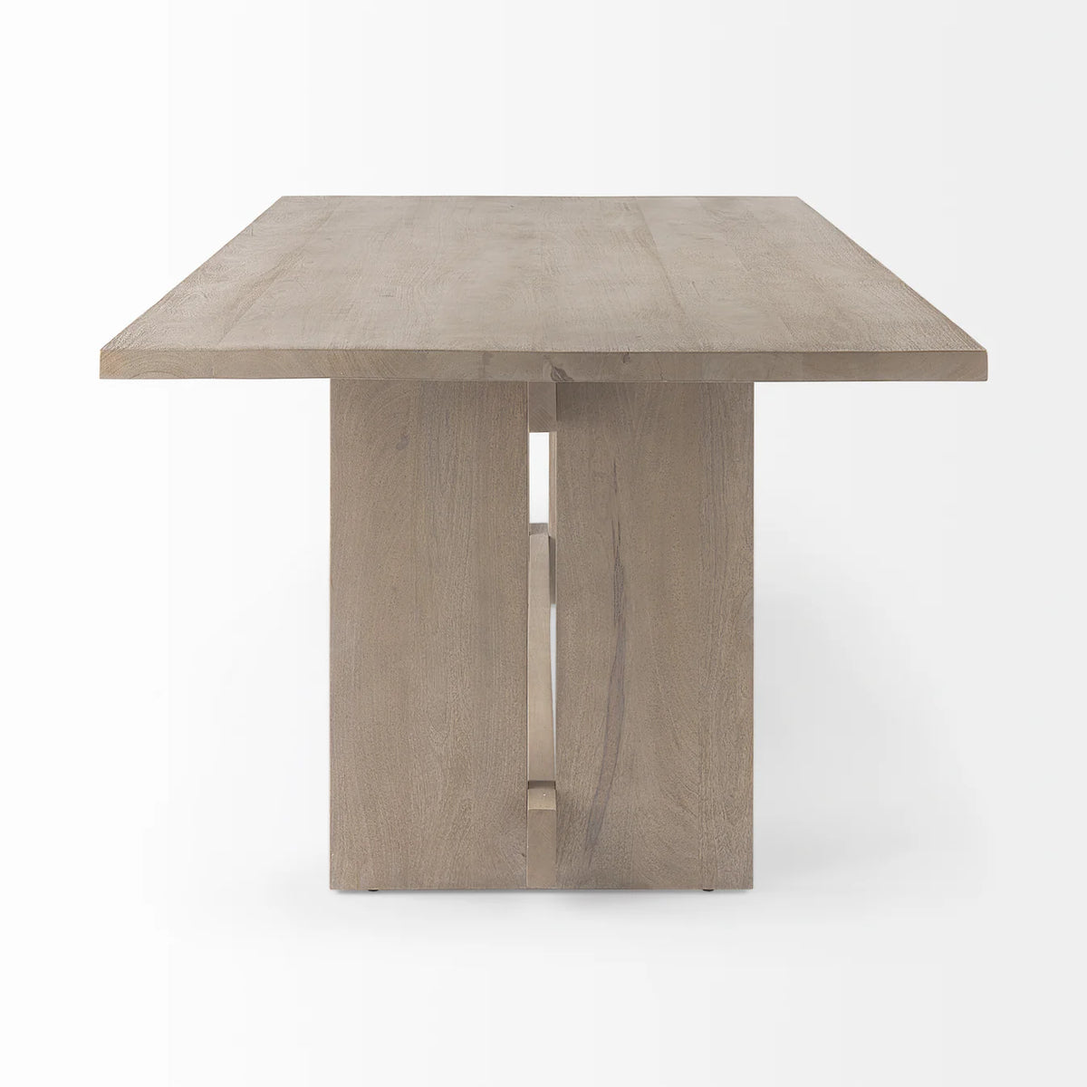 Aida Dining Table Light Gray Wood