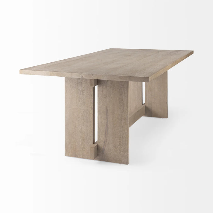 Aida Dining Table Light Gray Wood