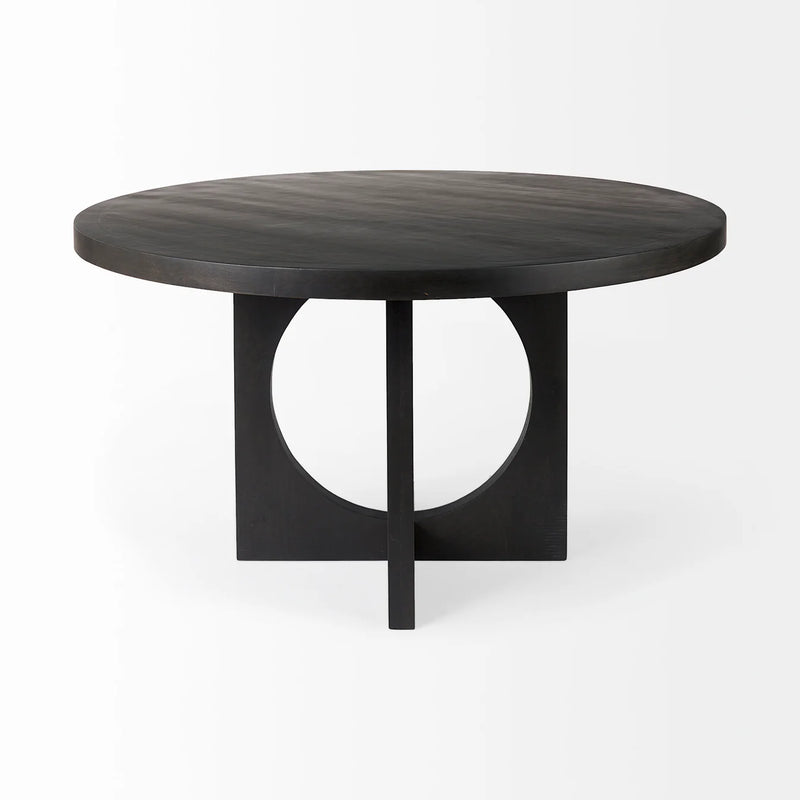 Liesl Dining Table Black Wood