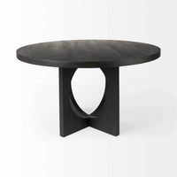 Liesl Dining Table Black Wood