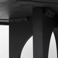 Liesl Dining Table Black Wood