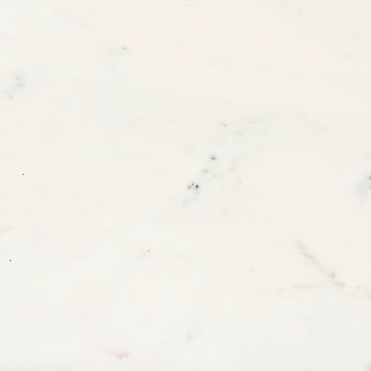 Maxwell Dining Table White Marble | Light Wood | Black Accent