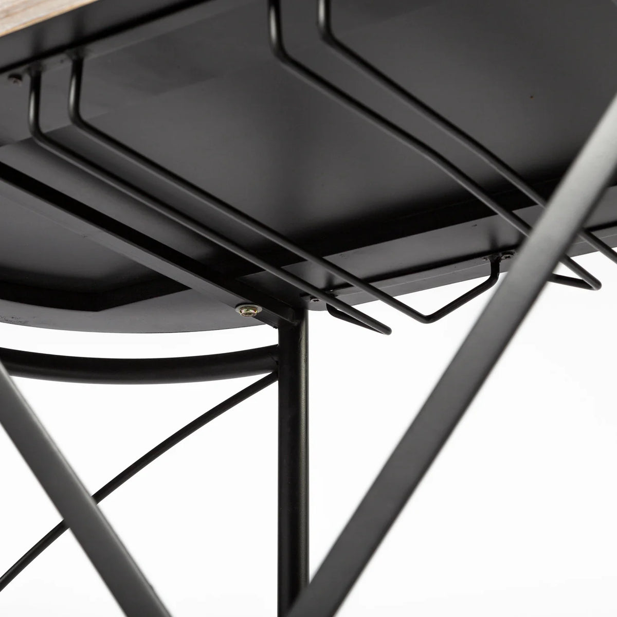 Marlon Bar Cart Brown Wood | Black Metal