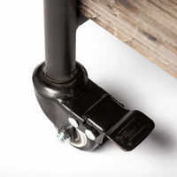 Marlon Bar Cart Brown Wood | Black Metal