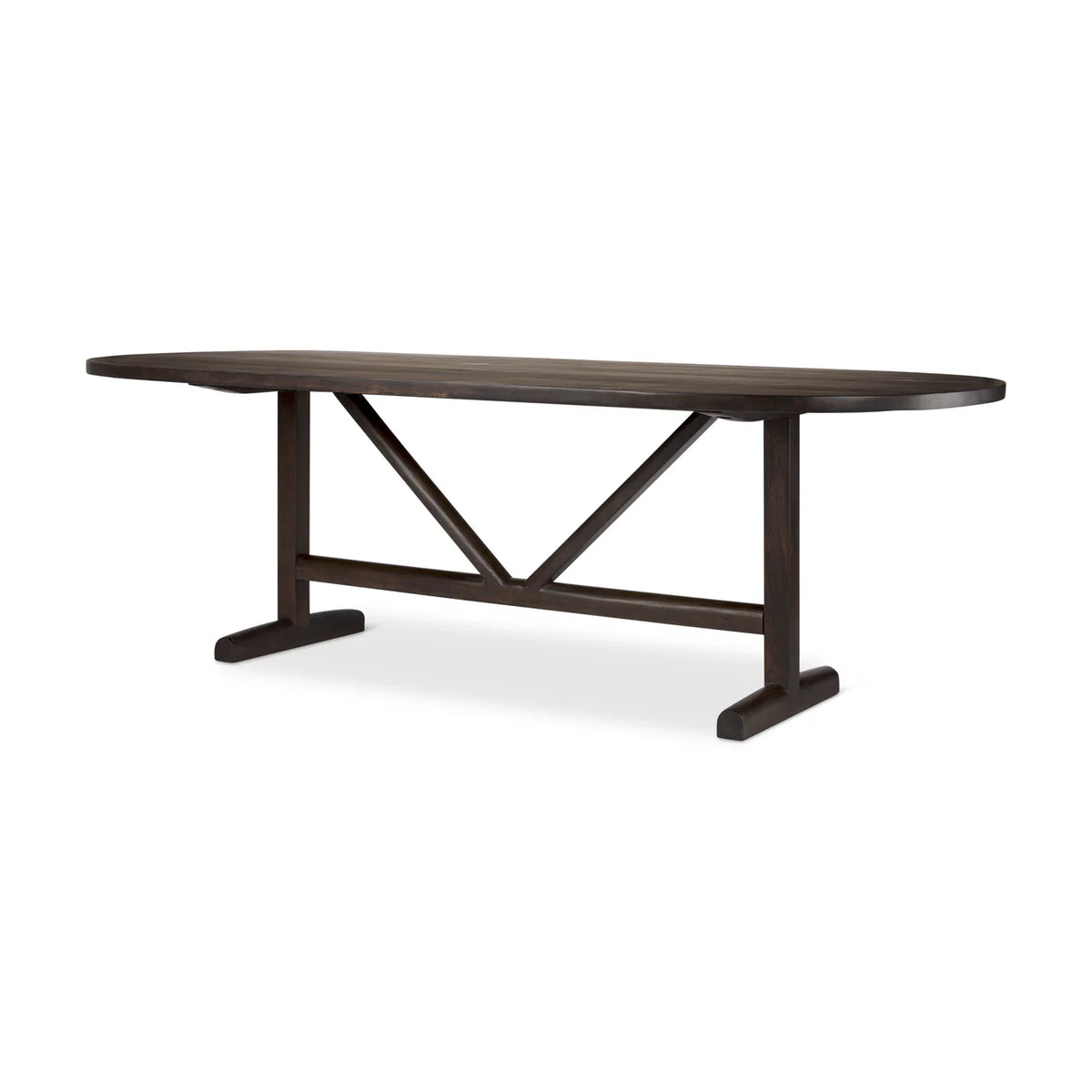 Viktor Dining Table Dark Brown Wood | 94L